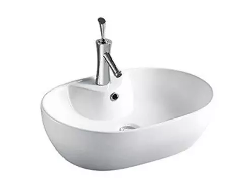 Раковина накладная CeramaLux 63 см 9163 белая