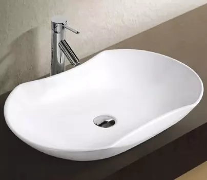 Раковина накладная CeramaLux 66 см 9175 белая