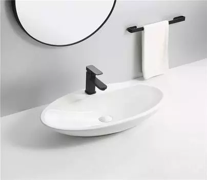 Раковина накладная CeramaLux 72 см 9435 белая