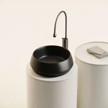 Раковина накладная Ceramica Nova Maya 40 см CN12004MB черный матовая