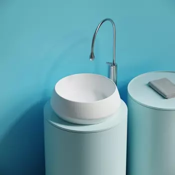 Раковина накладная Ceramica Nova Maya 40 см CN12004MW белая матовая