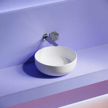 Раковина накладная Ceramica Nova Taycan 38 см CN12003MW белая матовая