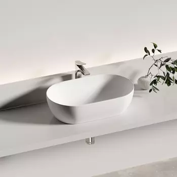 Раковина накладная Ceramica Nova Twist 50 см CN12001MW белая матовая