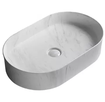 Раковина накладная Ceruttispa 50 см CR0055B MMW1 матовая белая