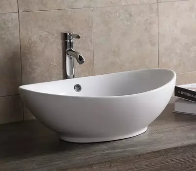 Раковина накладная Ceruttispa 59 см CR7027 белая