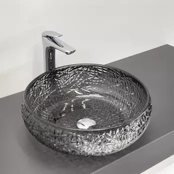 Раковина накладная Comforty 40 см CF21303 прозрачная