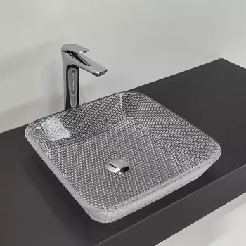 Раковина накладная Comforty 40 см CF23001 прозрачная