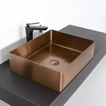 Раковина накладная Comforty 50 см CF8WBTB5040RG бронза