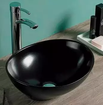 Раковина накладная Comforty 7838MB черная матовая