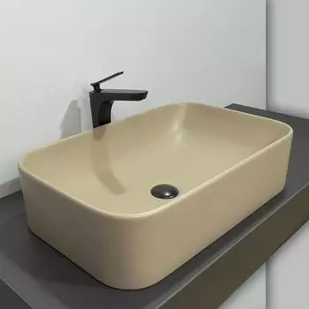 Раковина накладная Comforty 78575MC-60 61 см капучино матовая