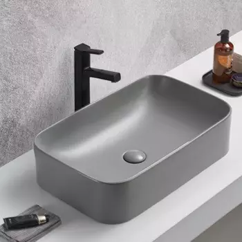 Раковина накладная Comforty 78575MH-60 61 см светло-серая