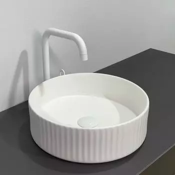 Раковина накладная Comforty 78728MW 36 см белая матовая