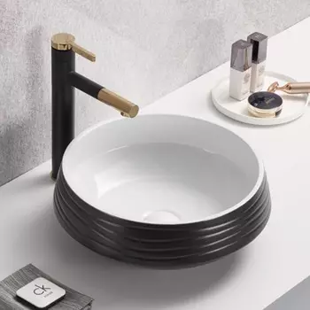 Раковина накладная Comforty J2110 42 см черная