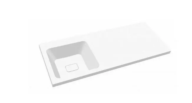 Раковина накладная Dreja Wing 120 см 100120L левая, белая