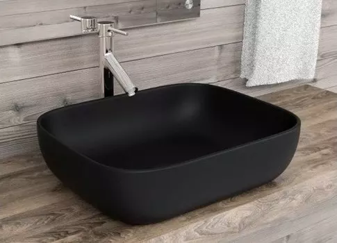 Раковина накладная Esbano Martel-S 46 см ESRNMARTSMB черная матовая