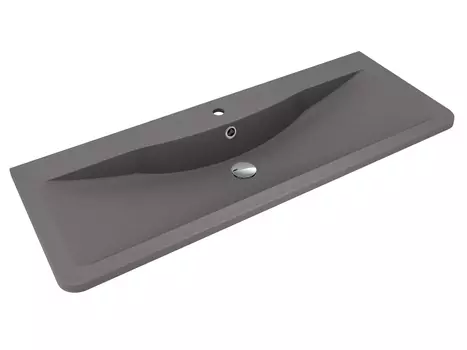 Раковина накладная Florentina Аллегро 120 см 10.020.01200.307 серый шёлк