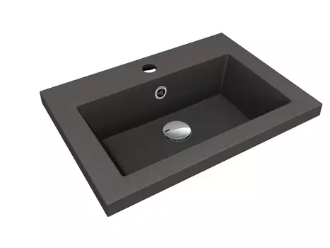 Раковина накладная Florentina Анита 50 см 10.150.00500.302 антрацит