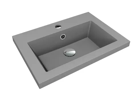 Раковина накладная Florentina Анита 50 см 10.150.00500.307 серый шёлк