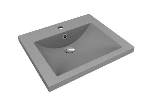 Раковина накладная Florentina Анита 58 см 10.150.00580.307 серый шёлк