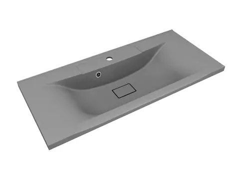 Раковина накладная Florentina Прима 100 см 10.010.01000.307 серый шёлк