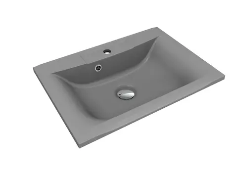 Раковина накладная Florentina Прима 65 см 10.010.00650.307 серый шёлк
