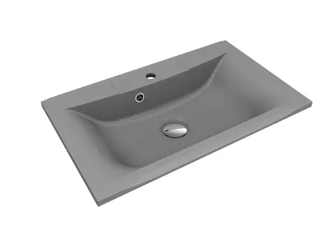 Раковина накладная Florentina Прима 75 см 10.010.00750.307 серый шёлк