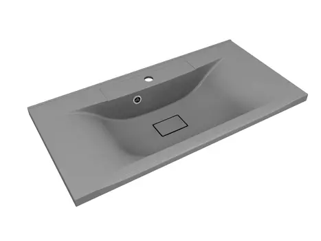 Раковина накладная Florentina Прима 90 см 10.010.00900.307 серый шёлк