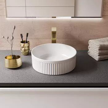 Раковина накладная Grossman 40 см GR-3060 белая