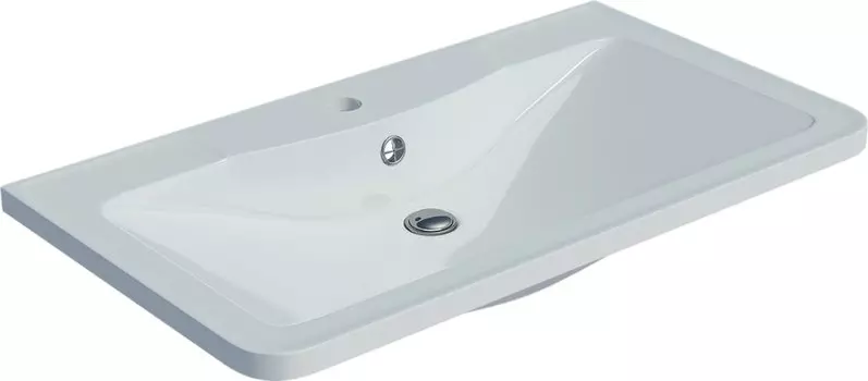 Раковина накладная Grossman Адель 80 см белая