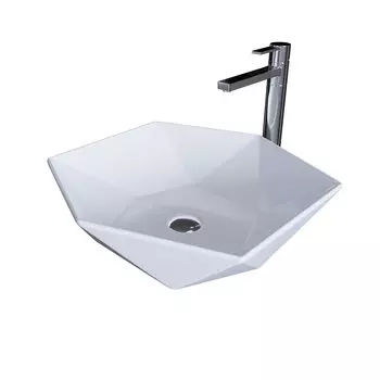 Раковина накладная Grossman GR-3029 46х46 белый