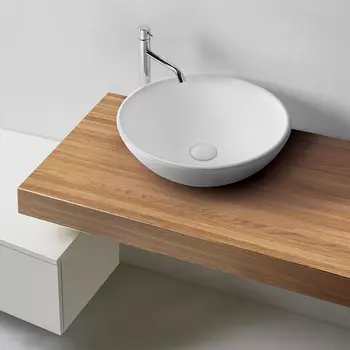 Раковина накладная Kerasan Ciotola 46 см 430330 белая матовая