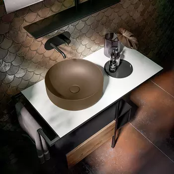 Раковина накладная Kerasan Nolita 40 см 534488 Bruno matt