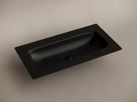 Раковина накладная мебельная Ceramica Nova Grace 910*457*137 мм, без отв под смеситель, черный матовый