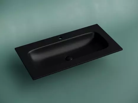 Раковина накладная мебельная Ceramica Nova Grace 910*457*137 мм, с отв под смеситель, черный матовый