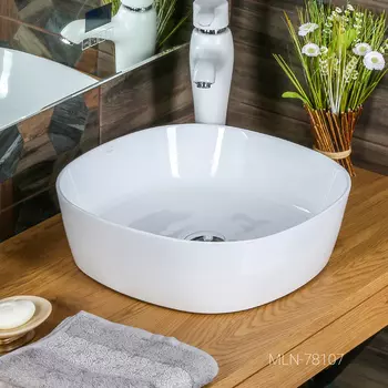 Раковина накладная Melana 44 см MLN-78107(А420) белая