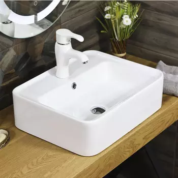 Раковина накладная Melana 53 см MLN-78355 белая