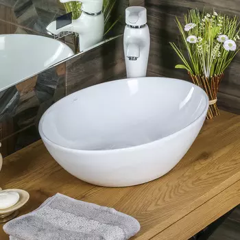 Раковина накладная Melana 56 см MLN-320361 белая