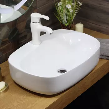 Раковина накладная Melana 59 см MLN-320326 белая