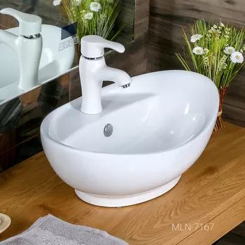 Раковина накладная Melana 60 см MLN-7167 белая