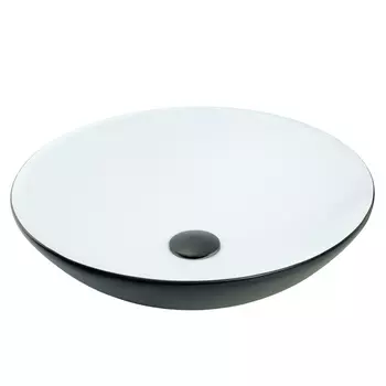 Раковина накладная Migliore Arena 46 см 31398 белая, черная