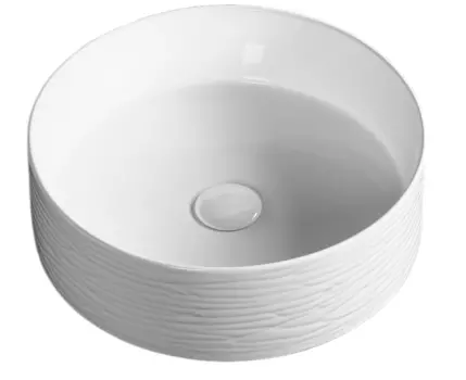 Раковина накладная Milleau GLACE 40 см MU7044G-GW белая глянцевая