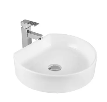 Раковина накладная Milleau GLACE 40 см MU7088-GW белая глянцевая