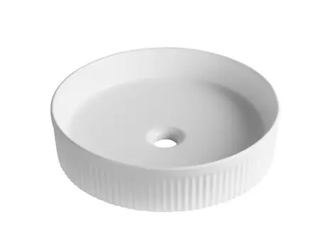 Раковина накладная Milleau GLACE 40 см MU8010-GW белая глянцевая