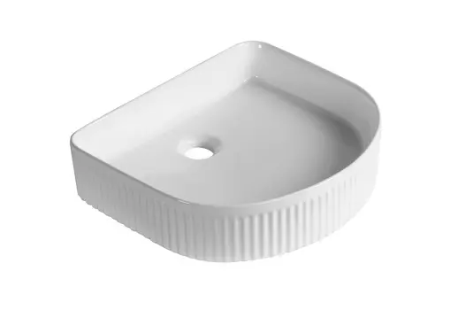 Раковина накладная Milleau GLACE 42 см MU8011-GW белая глянцевая