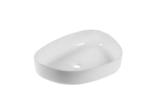 Раковина накладная Milleau GLACE 55 см MU0044-GW белая глянцевая