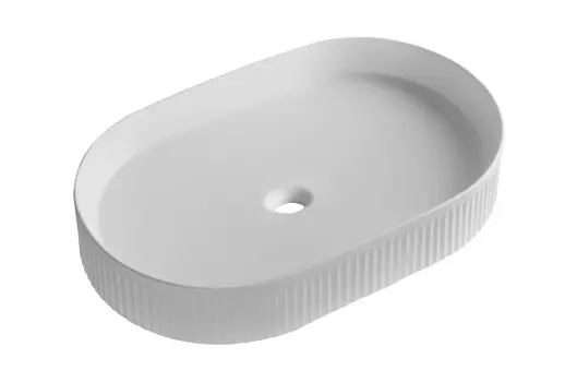 Раковина накладная Milleau GLACE 58 см MU8009-GW белая глянцевая