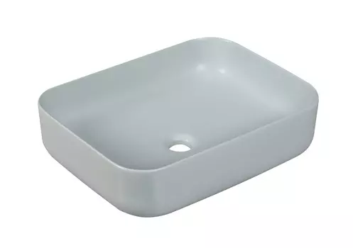 Раковина накладная Milleau MIEL 50 см MU0084-MGBI голубая пудра матовая