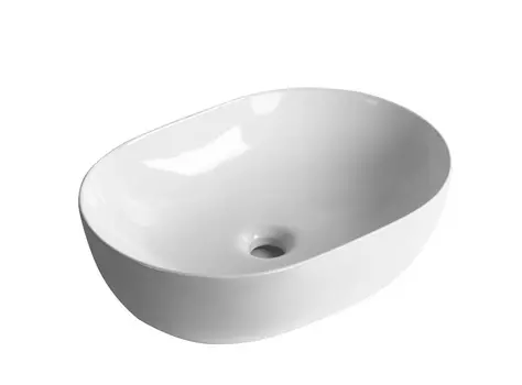 Раковина накладная Milleau NUAGE 49 см MU7100K-GW белая глянцевая