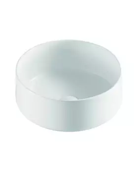 Раковина накладная Orange B07-345W 35 см белая глянцевая