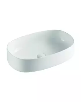 Раковина накладная Orange B07-540W 54 см белая глянцевая